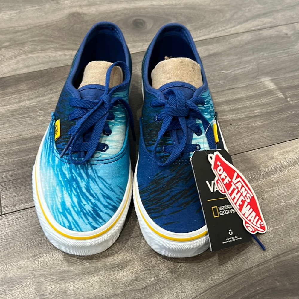 Vans Authentic- National Geographic Era Ocean Blue Navy Shoes Womens